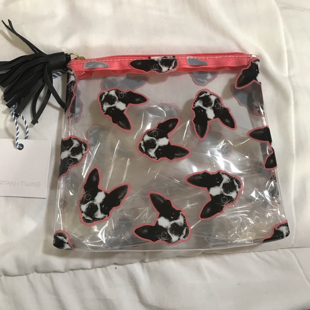 Tartan & Twine Clear  Puppy Dog Cosmetic Bag